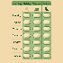 Weekly blister pack icon